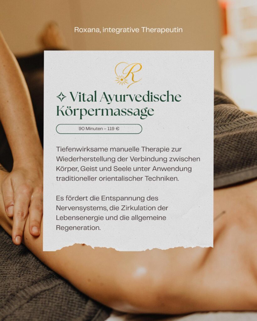 Ayurvedische Körpermassage